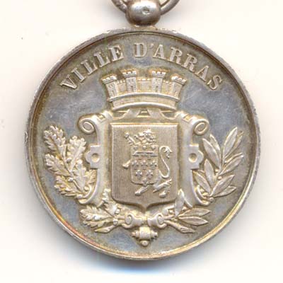 Ville d'Arras, medaille argent/silver medal