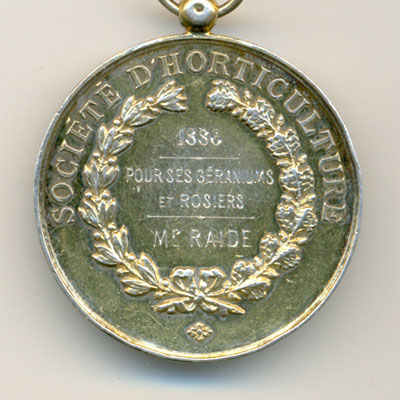 Ville de Blois, medaille argent/silver medal