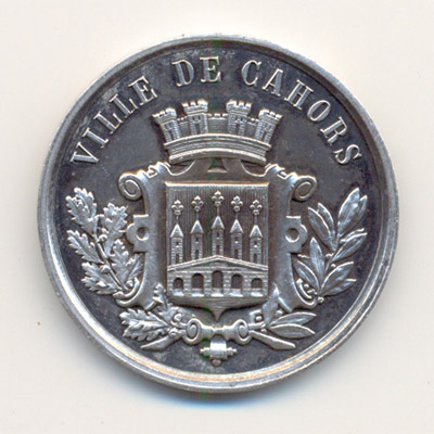 Ville de Cahors, medaille argent/silver medal