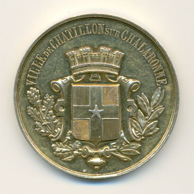 Ville de Chatillon sur Chalaronne, medaille argent/silver medal