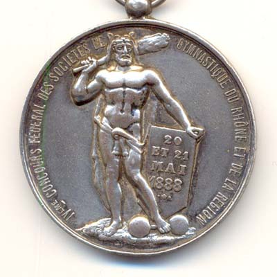 Ville de Clermont-Ferrand, medaille argent/silver medal