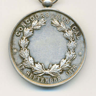 Ville de Conches, medaille argent/silver medal