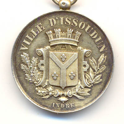 Ville d'Issoudun, medaille argent/silver medal