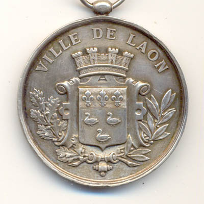 Ville de Laon, medaille argent/silver medal