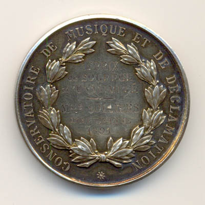 Ville de Marseille, medaille argent/silver medal