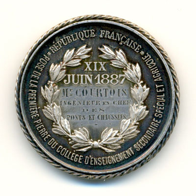 Ville de La Mure, medaille argent/silver medal