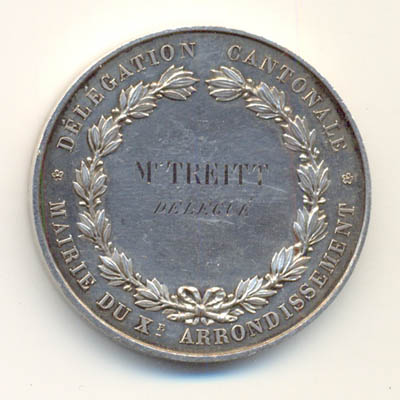 Ville de Paris, medaille argent/silver medal