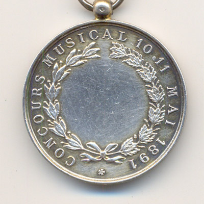 Ville de Pau, medaille argent/silver medal
