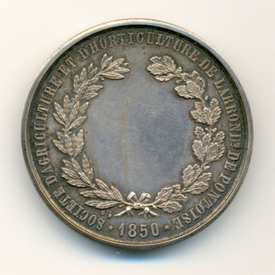 Ville de Pontoise, medaille argent/silver medal
