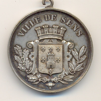 Ville de Sens, medaille argent/silver medal